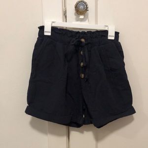 Todd Cotton Pocketed Button Front Shorts -Vici Boutique